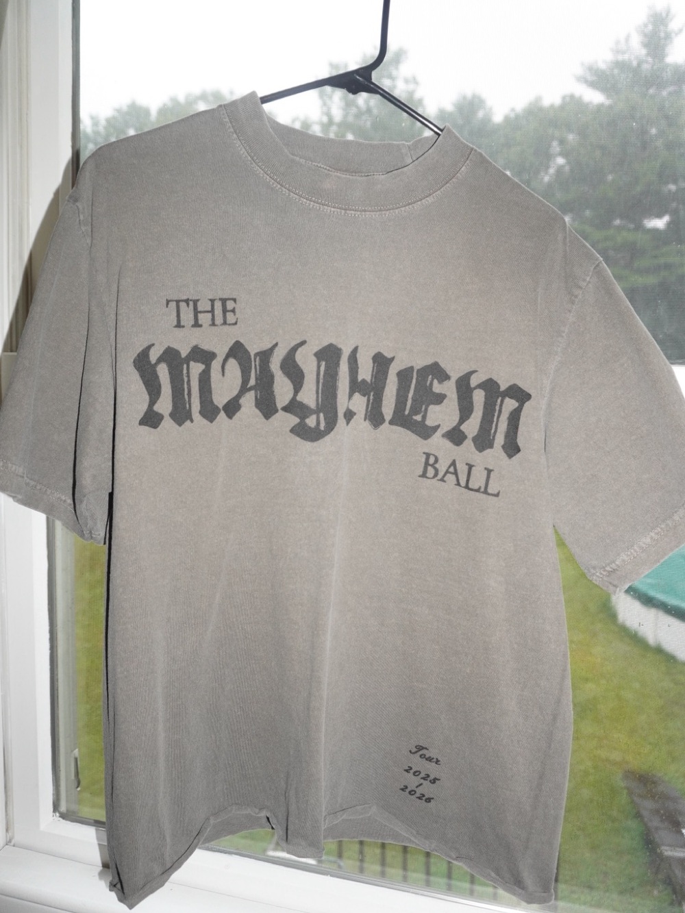 Lady Gaga The Mayhem Ball Graphic Tee - Gray